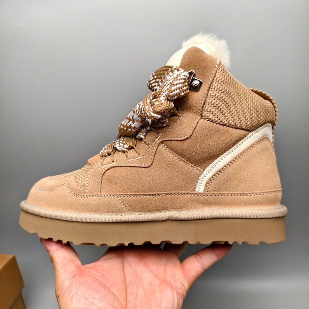 UGG Womens Sand-Colored High-Top Casual Shoes - Picture 6 of 7